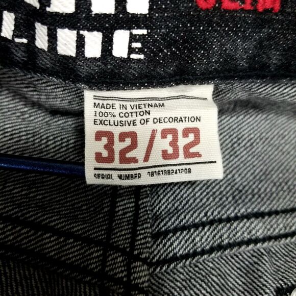 Urban Pipeline Jeans Mens 32×32 Black Slim Straight Dark Wash Denim - Picture 7 of 11